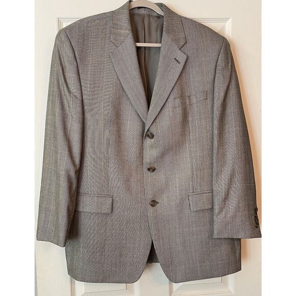 Lauren Ralph Lauren Other - Lauren‎ Ralph Lauren Blazer Men 44R Silk Wool Jacket Union Made Sport Coat Gray
